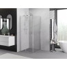 Mexen Exo-S cabine de douche coulissante 95 x 95 cm, transparent, chrome - 8151-095-095-01-00