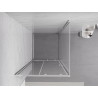 Mexen Exo-S cabine de douche coulissante 95 x 95 cm, transparent, chrome - 8151-095-095-01-00