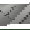 Cabine de douche Mexen Lunar-B droite 100 x 80 cm, transparent, gris gun brossé - 832-100-080-66-00-P