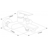 Mexen Royo R45 ensemble de bain, chrome - 72203R45-00