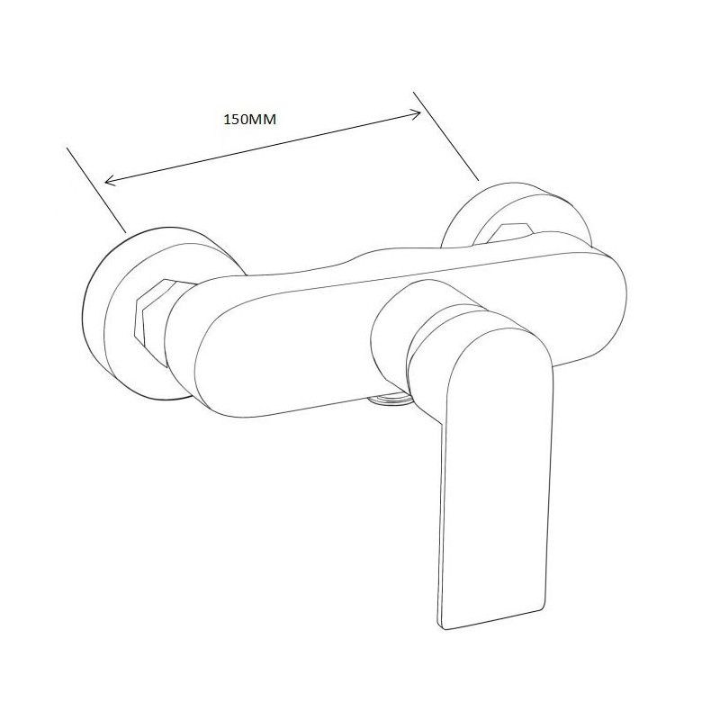Mexen Royo DF05 ensemble de douche, blanc - 72204DF05-20
