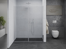 Mexen Pretoria Duo portes de douche à charnières 160 cm, transparent, chrome - 852-160-000-02-00