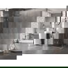 Cabine de douche à charnière gauche Mexen Lunar 90 x 90 cm, transparent, nickel brossé - 834-090-090-97-00-L