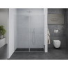 Mexen Pretoria Duo des portes de douche pivotantes 180 cm, transparentes, chromées - 852-180-000-02-00