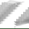 Cabine de douche rabattable droite Mexen Lunar T 120 x 90 cm, transparent, blanc - 834T-120-090-20-00-P
