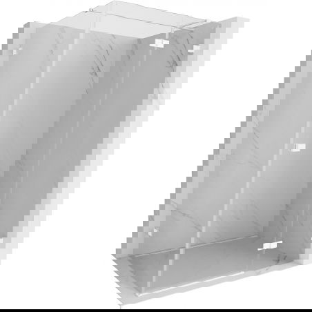 Mexen Lunar T cabine de douche battante droite 110 x 100 cm, transparent, blanc - 834T-110-100-20-00-P