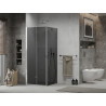 Mexen Lima cabine de douche pliable 90 x 90 cm, graphite, chrome - 856-090-090-01-40