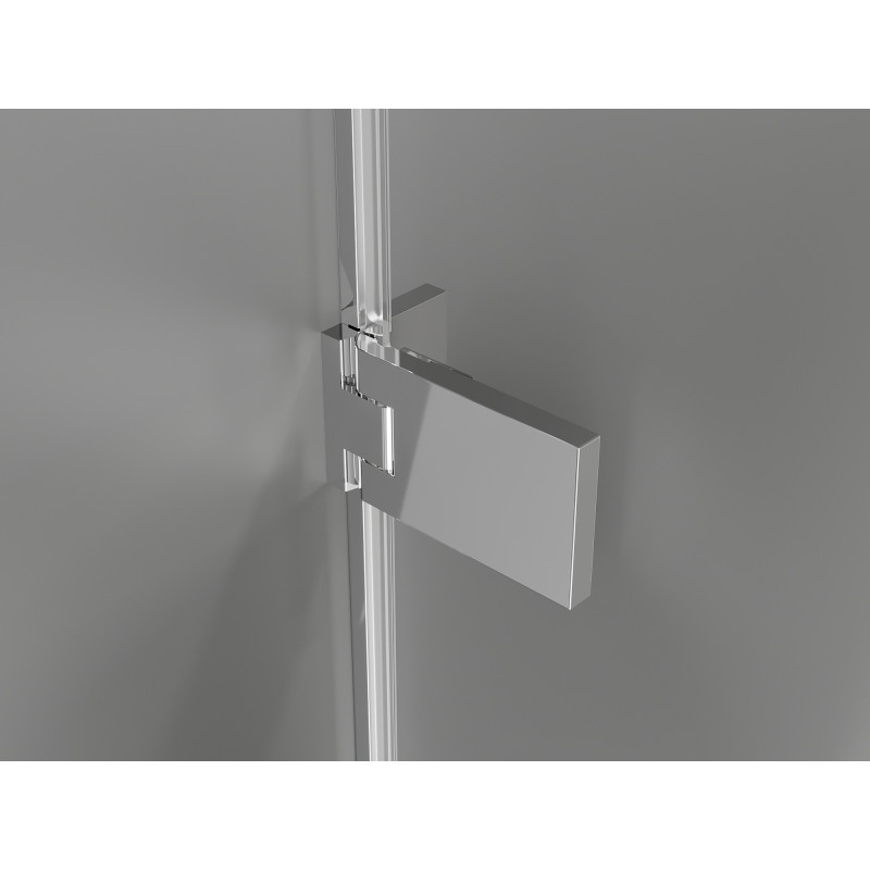 Mexen Lunar-F Duo cabine de douche pliante 80 x 80 cm, transparent, chrome - 836-080L-080P-01-00