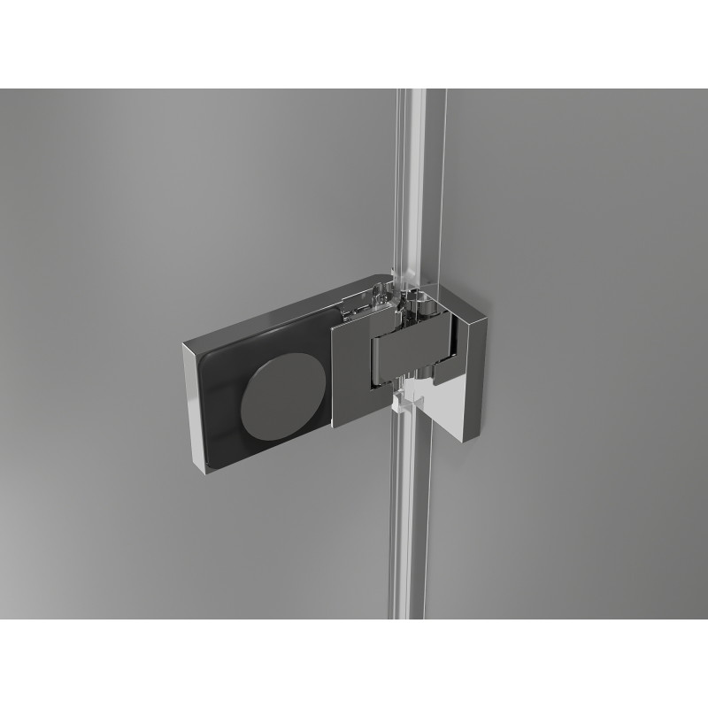 Mexen Lunar-F Duo cabine de douche pliante 100 x 100 cm, transparent, chrome - 836-100L-100P-01-00