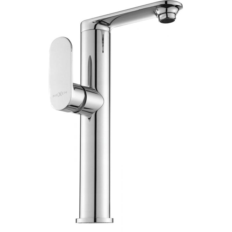 Mexen Milo robinet de lavabo haut avec poignée latérale, chrome - 71315-00
