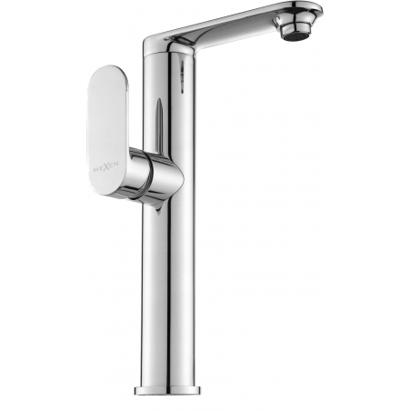 Mexen Milo robinet mélangeur pour lavabo, poignée latérale haute, Chrome - 71315-00