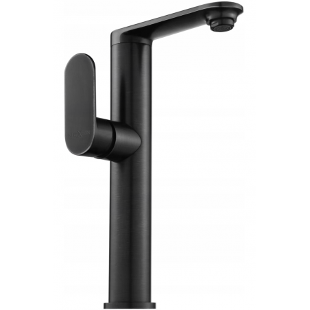 Mexen Milo robinet mélangeur pour lavabo, poignée latérale haute, Noir - 71315-70