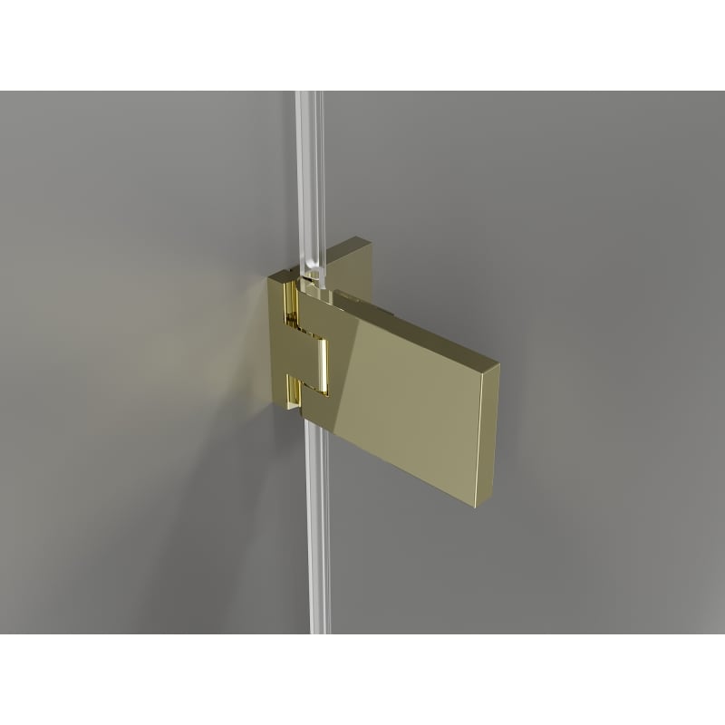 Mexen Lunar-F Duo cabine de douche pliable 90 x 70 cm, transparent, or - 836-090L-070P-50-00