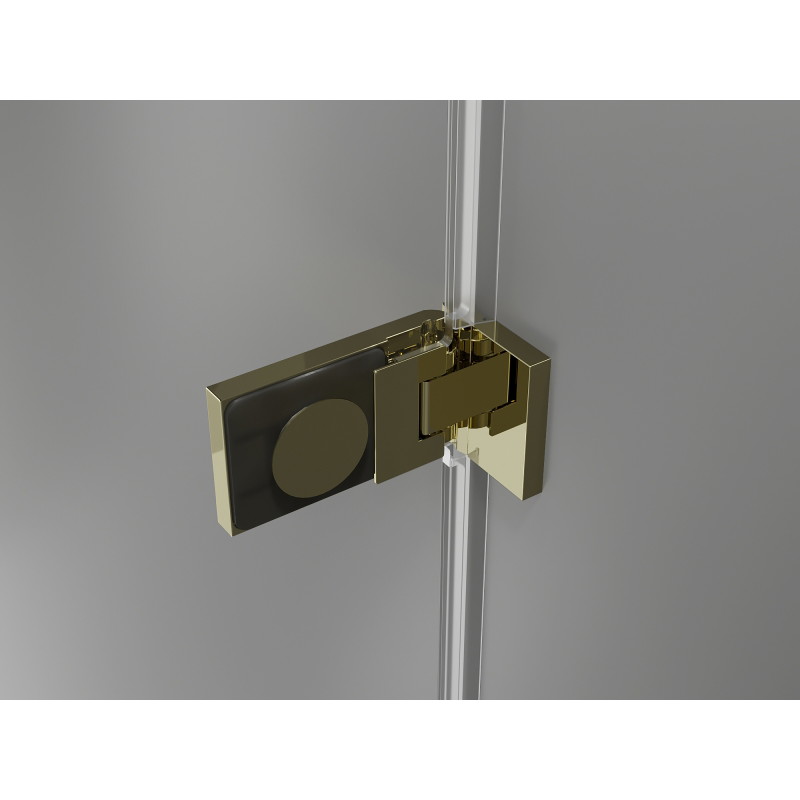 Mexen Lunar-F Duo cabine de douche pliante 90 x 85 cm, transparent, or - 836-090L-085P-50-00