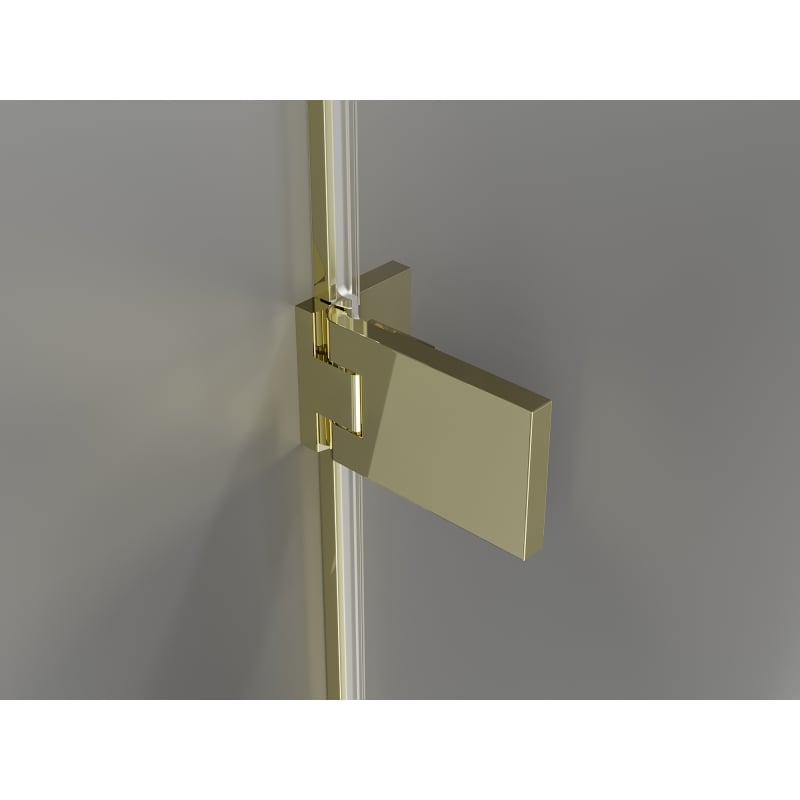 Mexen Lunar-F Duo cabine de douche pliante 100 x 85 cm, transparent, or - 836-100L-085P-50-00