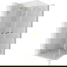 Mexen Lunar-F Duo cabine de douche pliante 100 x 100 cm, transparent, or - 836-100L-100P-50-00