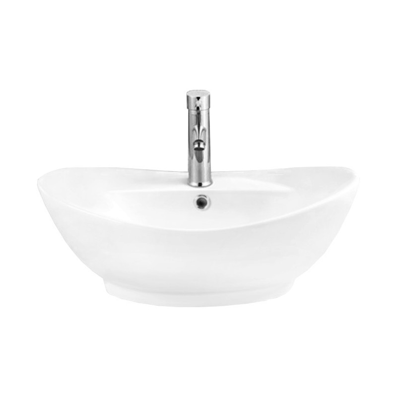 Mexen Kiara lavabo sur plan 59 x 40 cm, blanc - 21645900