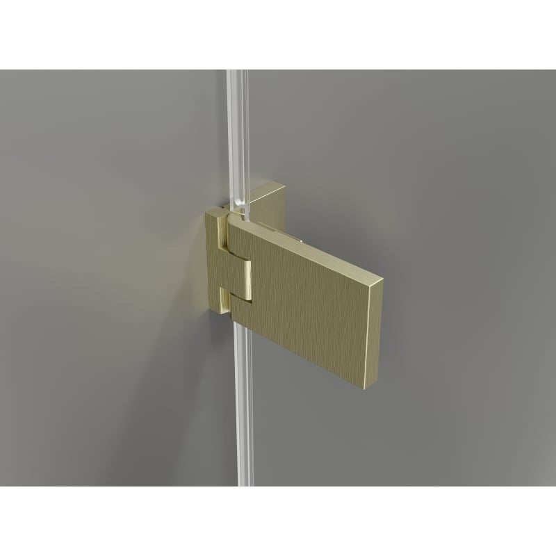 Mexen Lunar-F Duo cabine de douche pliante 90 x 70 cm, transparent, or brossé - 836-090L-070P-55-00