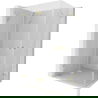 Mexen Lunar-F Duo cabine de douche pliante 100 x 90 cm, transparent, or brossé - 836-100L-090P-55-00