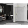 Mexen Kioto paroi de douche 80 x 200 cm, transparent 8 mm, Or - 800-080-101-50-00