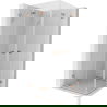 Mexen Lunar-F Duo cabine de douche pliante 80 x 80 cm, transparent, cuivre brossé - 836-080L-080P-65-00