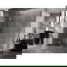 Mexen Lunar-F Duo paroi de douche pliante 100 x 100 cm, transparent, cuivre brossé - 836-100L-100P-65-00