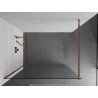 Mexen Kioto paroi de douche Walk-in 70 x 200 cm, transparent 8 mm, or rose - 800-070-101-60-00