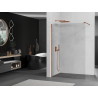 Mexen Kioto paroi de douche Walk-in 70 x 200 cm, transparent 8 mm, or rose - 800-070-101-60-00