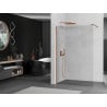 Mexen Kioto paroi de douche Walk-in 90 x 200 cm, transparent 8 mm, or rose - 800-090-101-60-00
