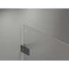 Mexen Lunar-F Duo Cabine de douche pliante 85 x 80 cm, transparent, gris gun brossé - 836-085L-080P-66-00