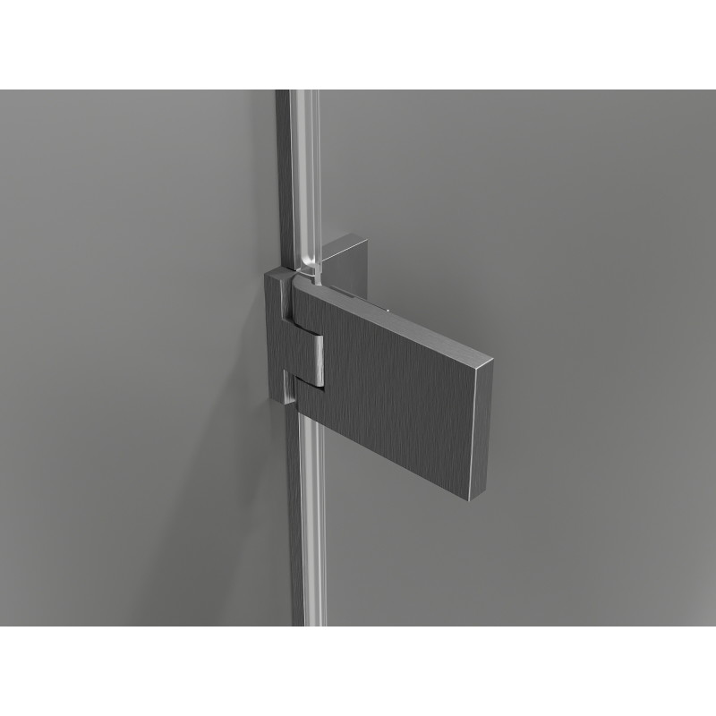 Mexen Lunar-F Duo cabine de douche pliante 90 x 85 cm, transparent, gris canon brossé - 836-090L-085P-66-00