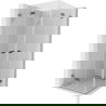 Mexen Lunar-F Duo cabine de douche pliante 90 x 90 cm, transparent, gun gray brossé - 836-090L-090P-66-00