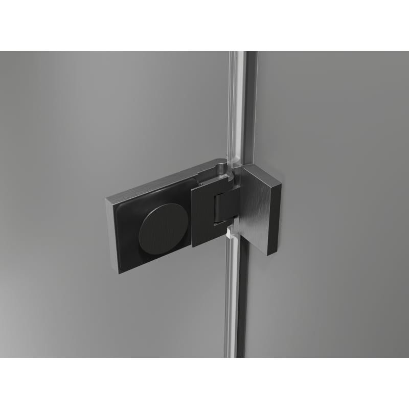 Mexen Lunar-F Duo cabine de douche pliante 100 x 80 cm, transparent, gris canon brossé - 836-100L-080P-66-00