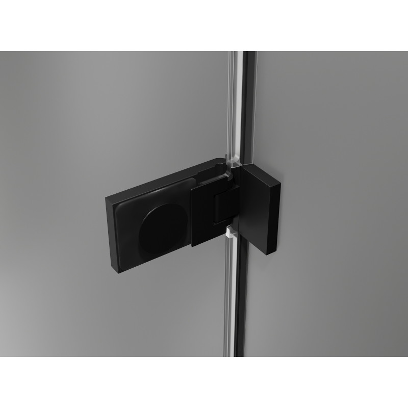 Mexen Lunar-F Duo cabine de douche pliante 80 x 70 cm, transparent, noir - 836-080L-070P-70-00