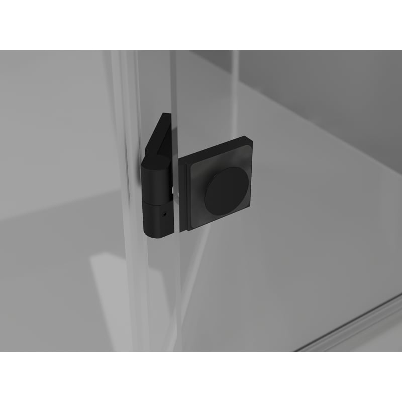 Mexen Lunar-F Duo cabine de douche pliante 80 x 80 cm, transparent, noir - 836-080L-080P-70-00