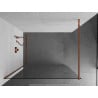 Mexen Kioto paroi de douche Walk-in 150 x 200 cm, transparent 8 mm, or rose - 800-150-101-60-00