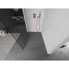 Mexen Kioto paroi de douche Walk-in 150 x 200 cm, transparent 8 mm, or rose - 800-150-101-60-00