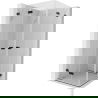 Mexen Lunar-F Duo cabine de douche pliante 100 x 100 cm, transparent, noir - 836-100L-100P-70-00
