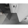 Mexen Kioto paroi de douche Walk-in 70 x 200 cm, transparent 8 mm, noir - 800-070-101-70-00