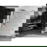 Mexen Kioto paroi de douche 120 x 200 cm, transparent 8 mm, Noir - 800-120-101-70-00