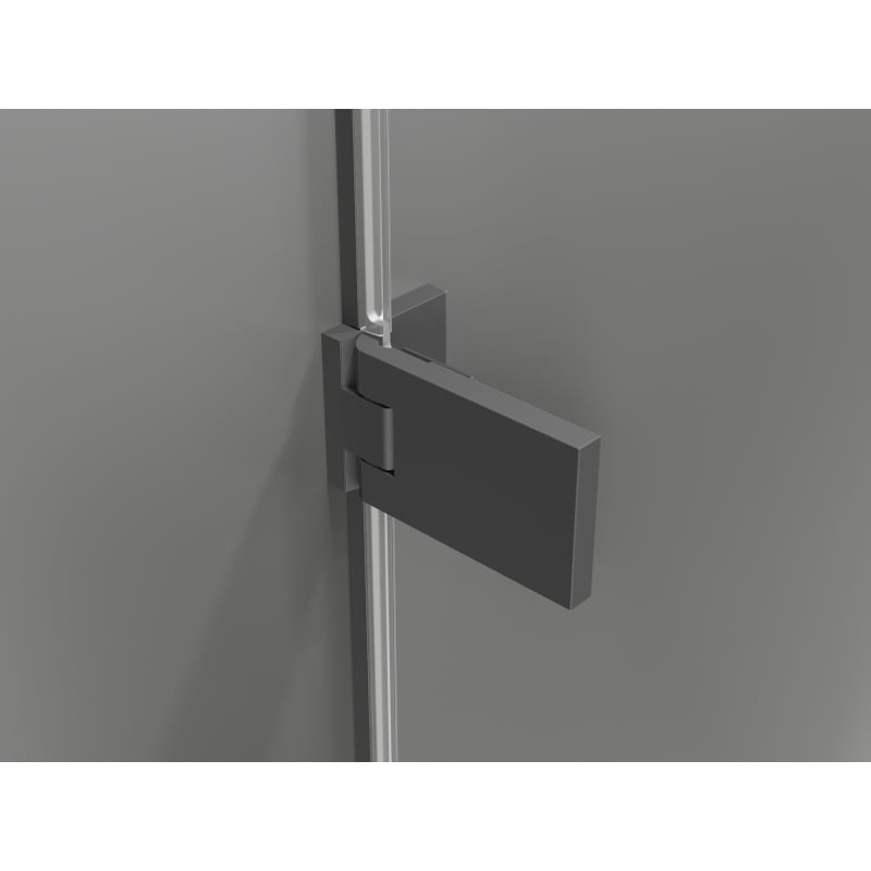 Mexen Lunar-F Duo cabine de douche pliante 90 x 80 cm, transparent, métal canon - 836-090L-080P-95-00