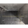 Mexen Lunar T cabine de douche pivotante à droite 140 x 70 cm, transparente, dorée - 834T-140-070-50-00-P