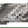 Mexen Lunar-F Duo cabine de douche pliante 70 x 70 cm, transparent, nickel brossé - 836-070L-070P-97-00