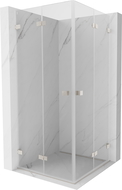 Mexen Lunar-F Duo cabine de douche pliante 70 x 70 cm, transparent, nickel brossé - 836-070L-070P-97-00