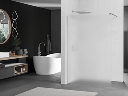 Mexen Kioto paroi de douche Walk-in 90 x 200 cm, givre 8 mm, chrome - 800-090-101-01-30