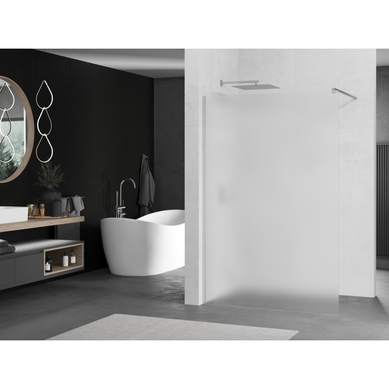 Mexen Kioto paroi de douche Walk-in 100 x 200 cm, givre 8 mm, chrome - 800-100-101-01-30