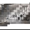Cabine de douche pliante Mexen Lunar-F Duo 100 x 90 cm, transparent, nickel brossé - 836-100L-090P-97-00
