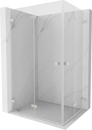 Mexen Lunar-F Duo cabine de douche pliante 100 x 95 cm, transparent, nickel brossé - 836-100L-095P-97-00