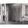 Mexen Lunar-F Duo cabine de douche pliable 100 x 95 cm, transparent, nickel brossé - 836-100L-095P-97-00