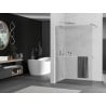 Paroi de douche Mexen Kioto+ avec étagère Walk-in 120 x 200 cm, transparent, chrome - 800-120-121-01-00